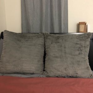 Two super oversized decorative pillows